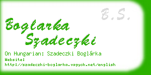 boglarka szadeczki business card